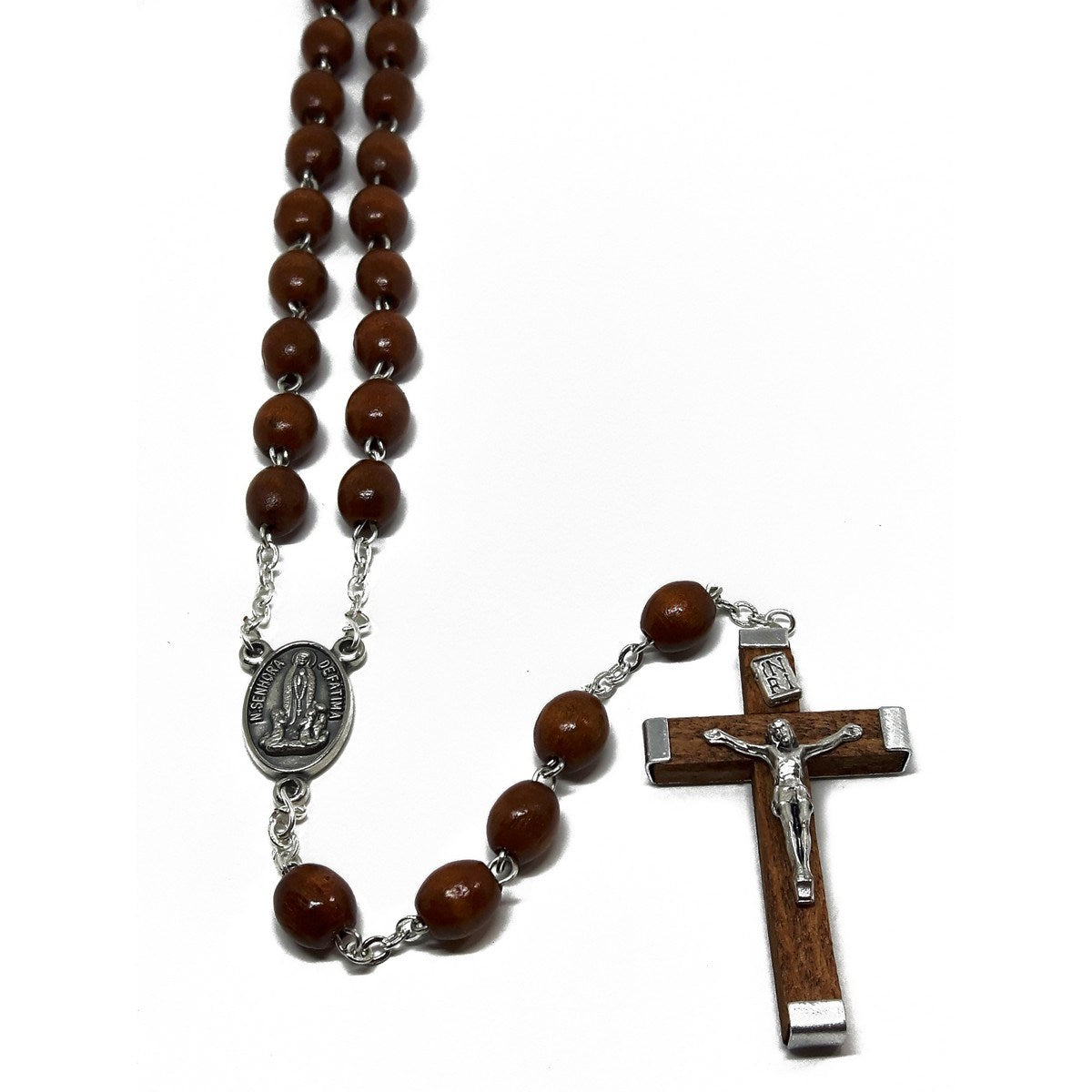 Wood Beads Rosary on Cord With Metal Virgin Mary Medal Metal Cross and St.  Benedict Medals 17.5 Inches, Wood Beads Rosary Cord, Wood Rosary -   Canada
