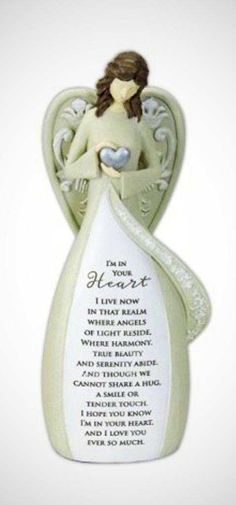 In Memory - Angel Figurine, 8.25 in - Memorial Gifts