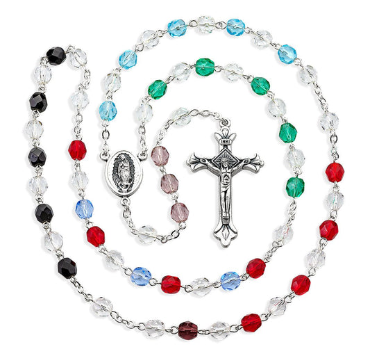 Pro Life Crystal Rosary