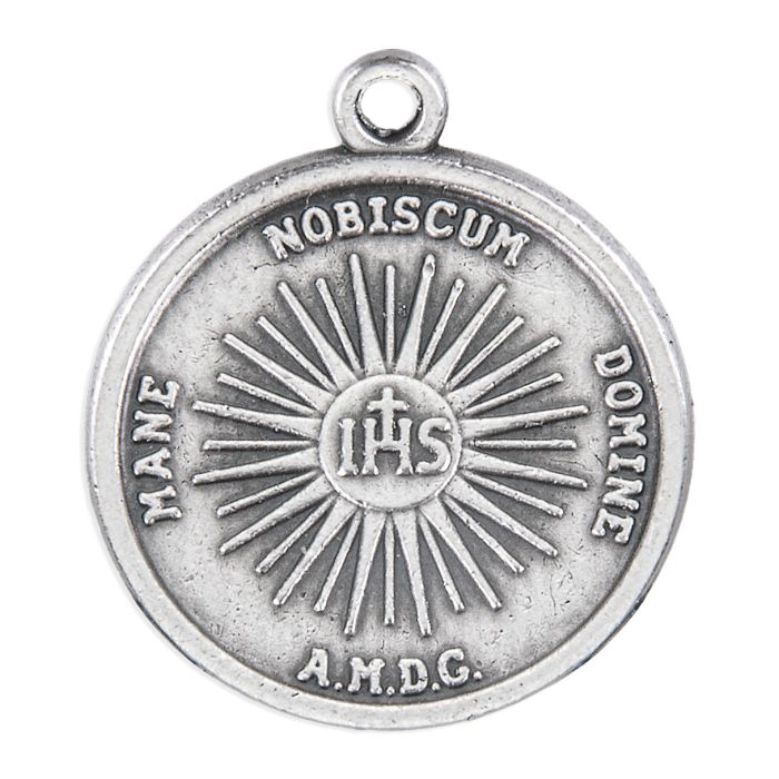 Holy Face of Jesus Medal in Antiqued Silver Finish