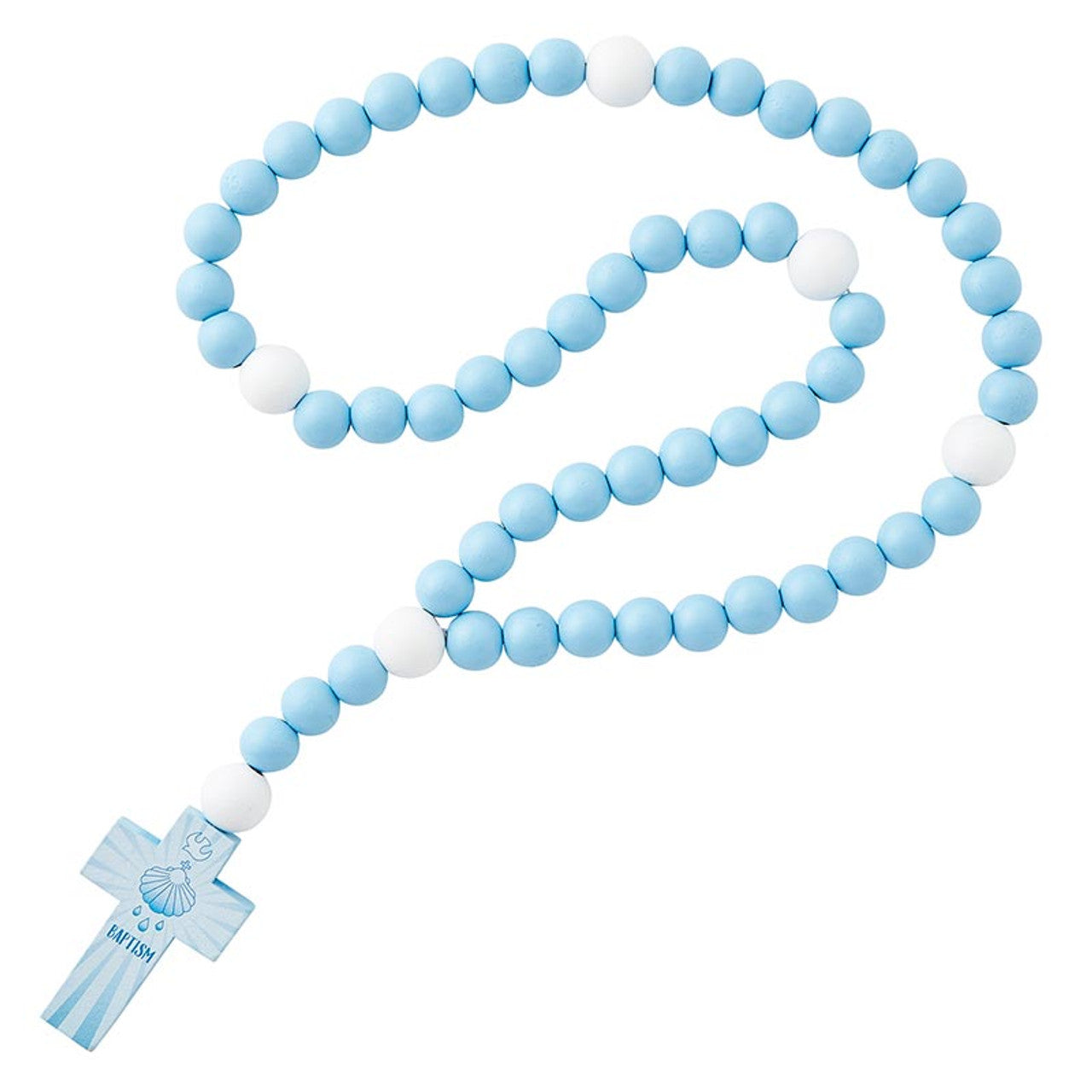 Baptism Wood Rosary