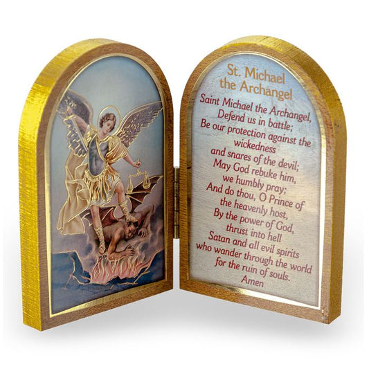 St. Michael Standing Plaque