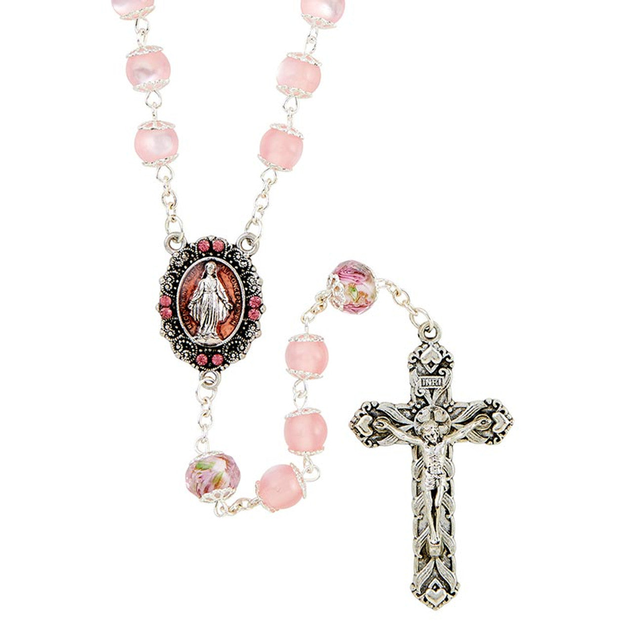 Paola Carola Pink Miraculous Rosary