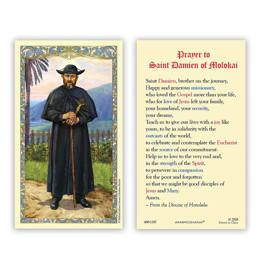 Prayer to Saint Damien of Molokai.  800-1207