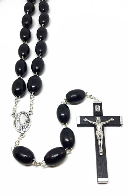 Small Wall Wood Rosary 72 cm (28 Inches)