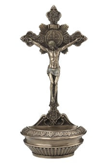 St. Benedict Crucifixion Holy Water Font