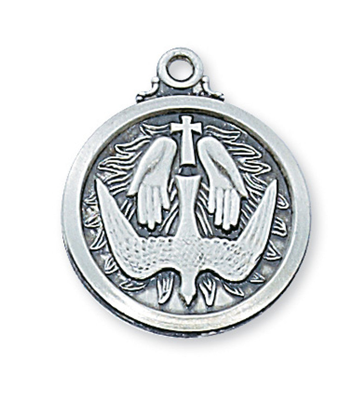 Holy Spirit Sterling Silver Medal