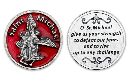 Enameled Poket Token - St. Michael