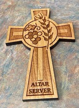 Altar Server Wooden Pendant