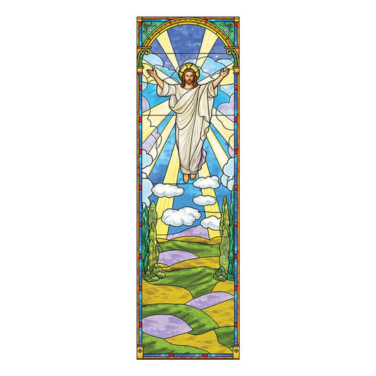 Stained Glass Series Banner  Risen Christ