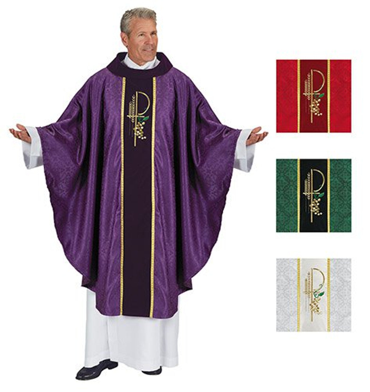 Forli Collection Jacquard Cowl Neck Chasuble