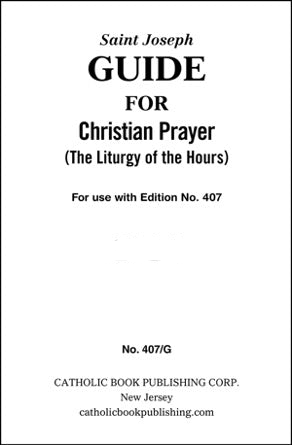 2024 - 2025 Guide for Christian Prayer Large Print