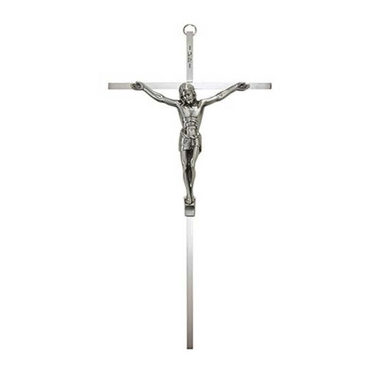 Nickel Plated Crucifix