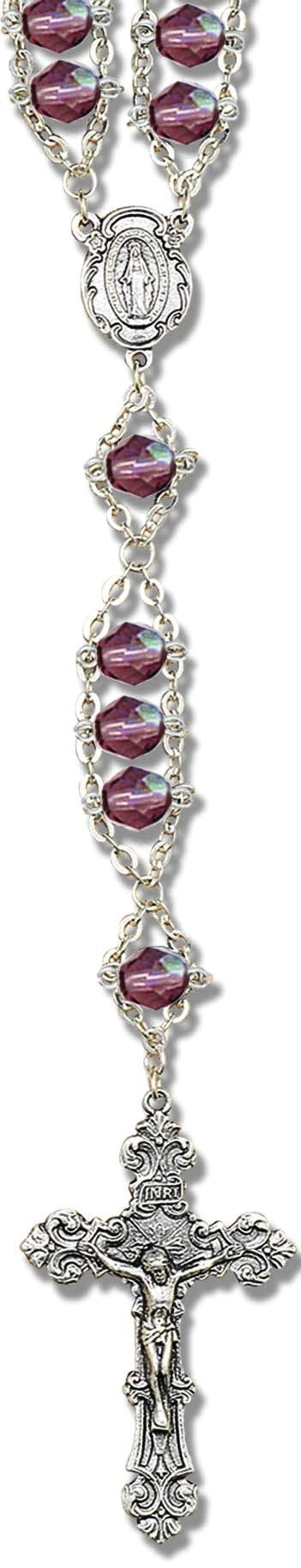 Ladder Rosary - Amethyst Ladder Rosary