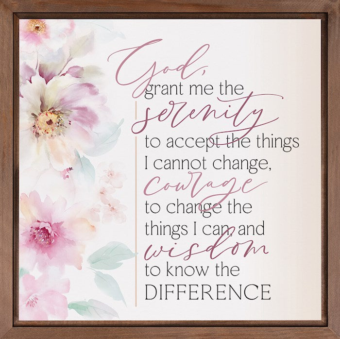 Framed Serenity Prayer – Joseph's Inspirational