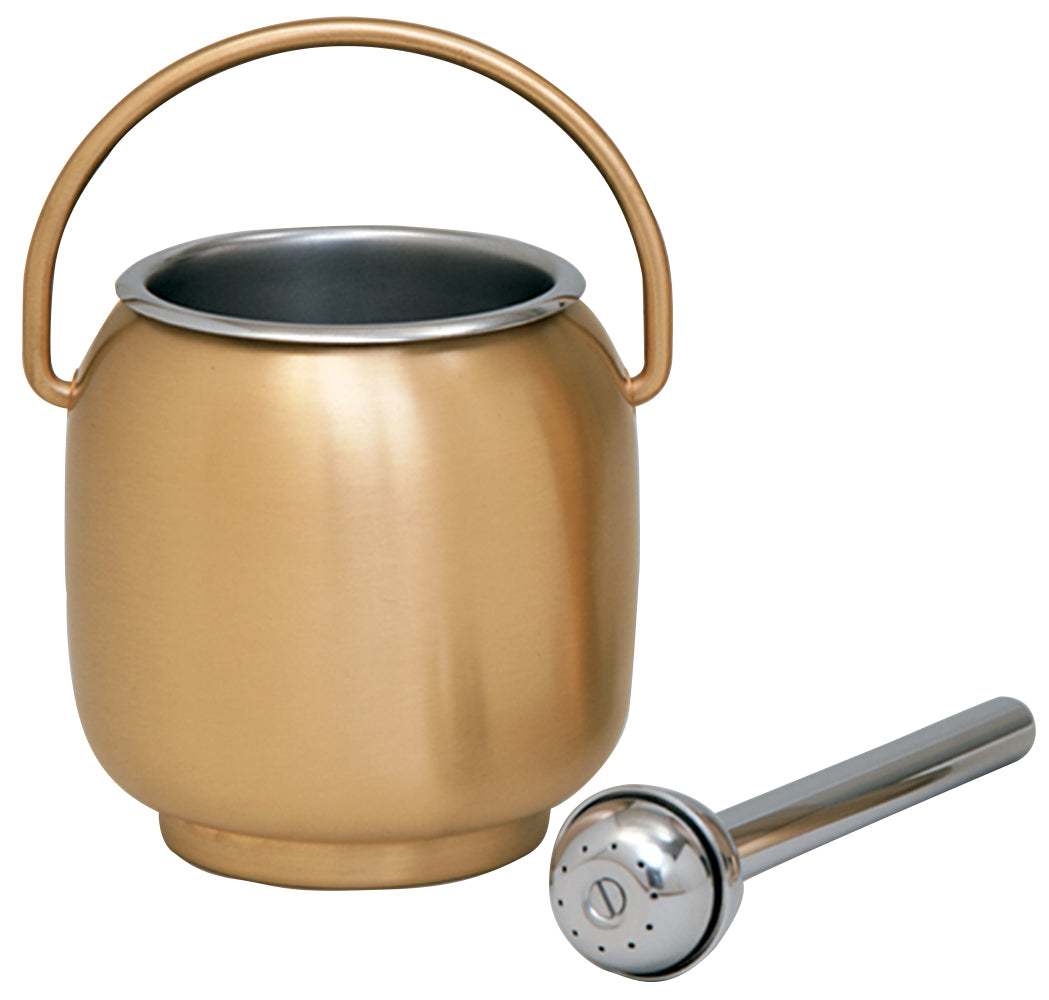 Holy Water Pot w/Sprinkler and Liner - K388