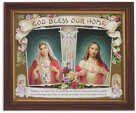 God Bless Home Framed Picture