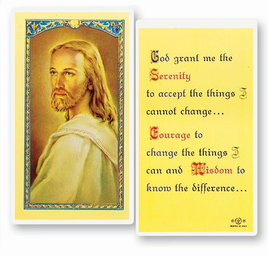 Serenity Prayer Shorter Holy Card