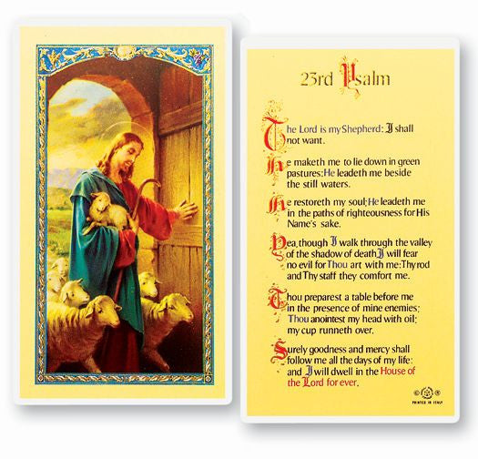 Twenty Third  (23) Psalm Holy Card