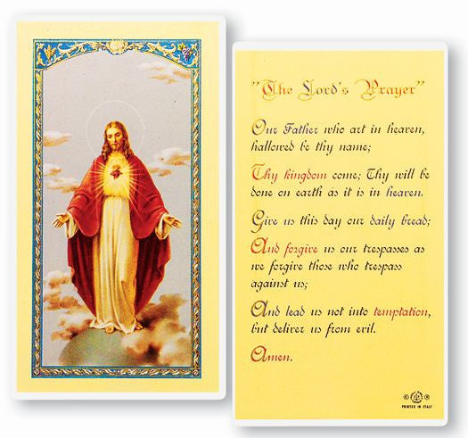 The Lord's Prayer Holy Card