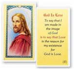 God is Love Holy Card