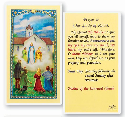 Our Lady Of Knock Holy Card