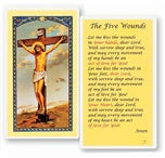 Five Wounds Holy Card