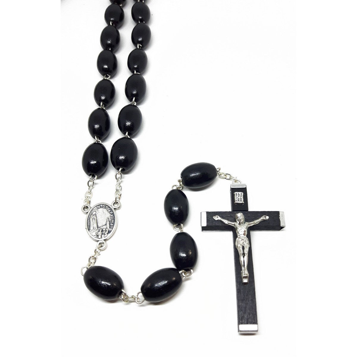 Rosary 72cm 15mm Black  Wood