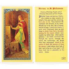 Novena to St. Philomena Holy Card