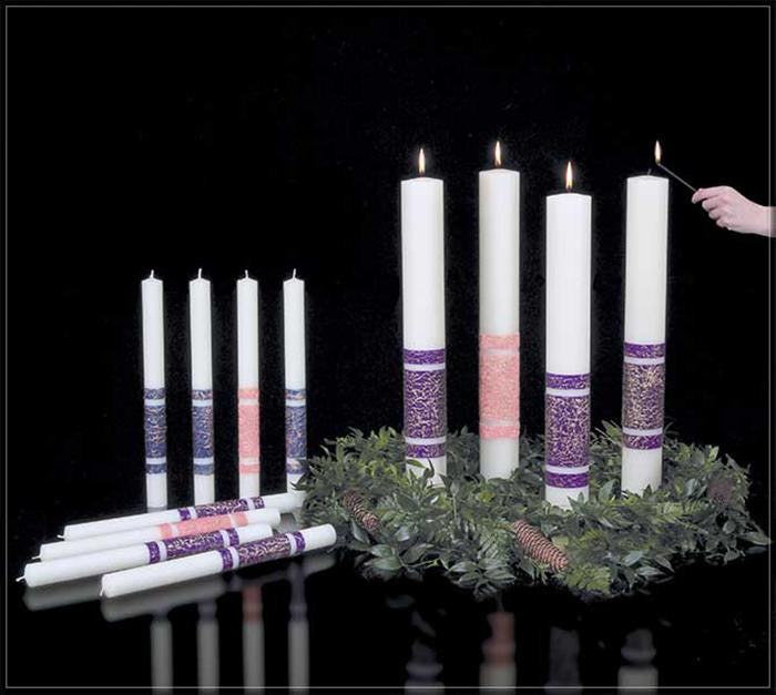 Advent Candles Artisan Wax